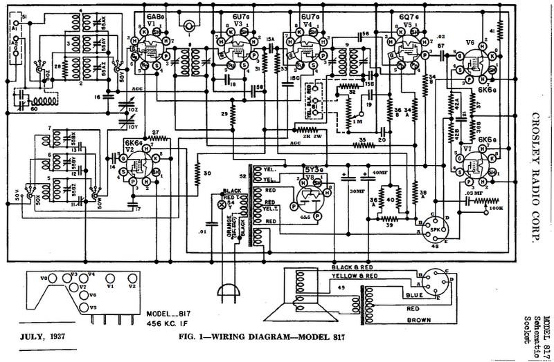 Crosley 817 Schematic